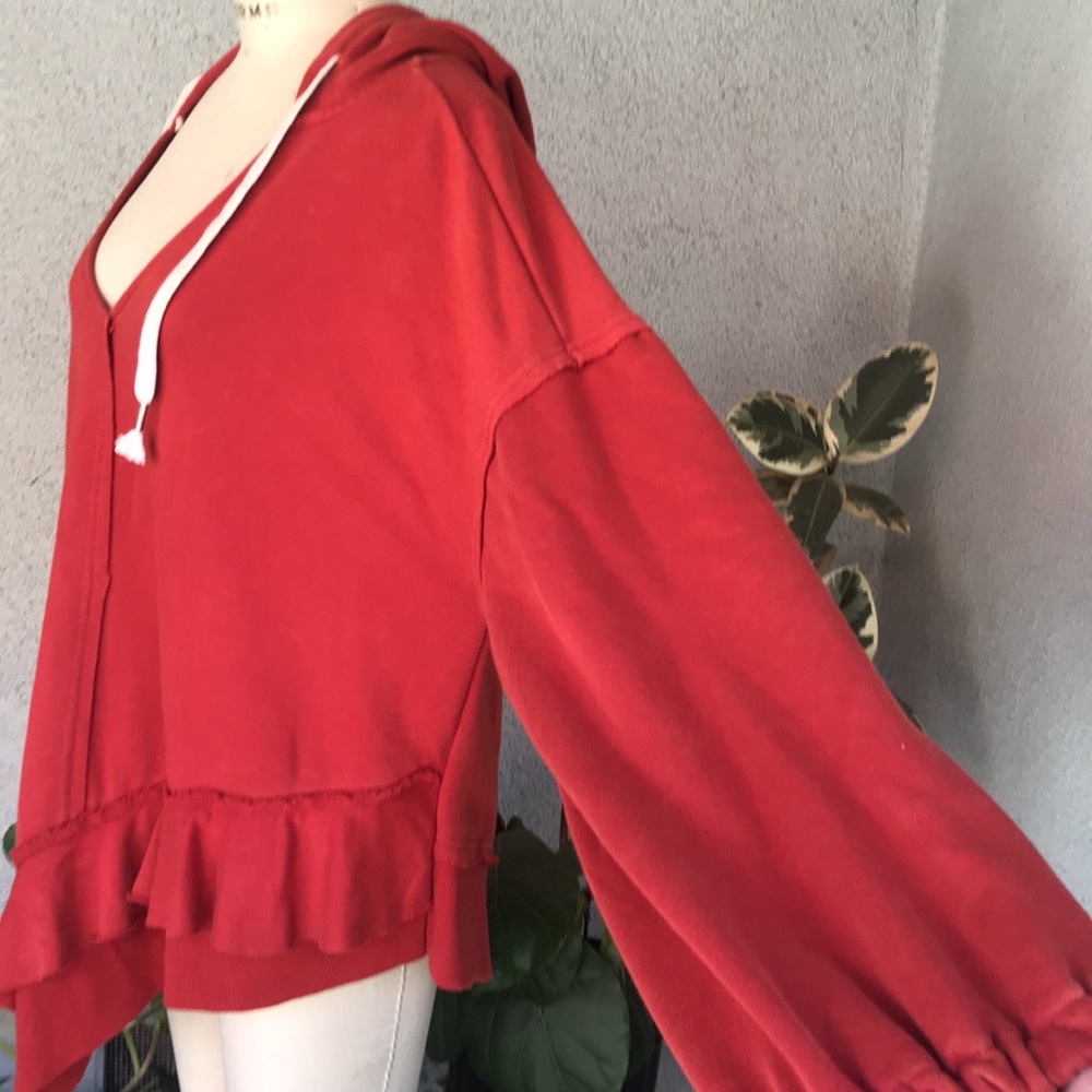 POL Rust Hoodie with White Accents - Picture 8 of 15